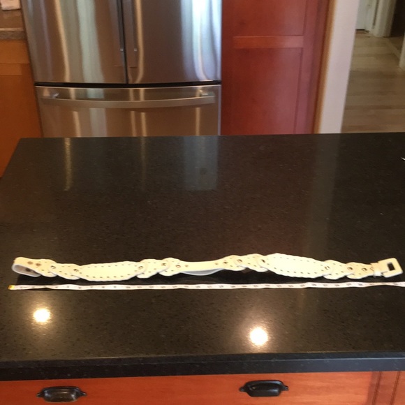 Chloe genuine python Snake whip stitch belt size 75 main image 13